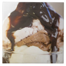 Sundae do sorvete azulejos