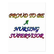 SUPERVISOR ORGULHOSO DOS CUIDADOS DOS CUIDADOS CARTOES POSTAIS