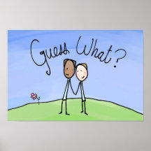 Suposição alegre bonito do casal que poster