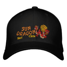 Surf e ciclo do dragão de Sun Bonés