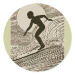 Surfar do vintage adesivos