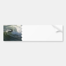 Surfista em autocolantes no vidro traseiro de um r adesivo