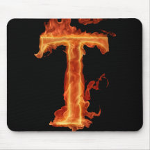 T ardente do alfa - T Mouse Pads