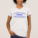 T customizável da avó da primeira vez t-shirt