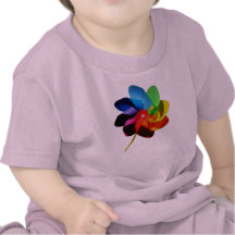 T do bebê do Pinwheel Camisetas