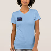 T roxo das senhoras do pavão da arte abstracta tshirts