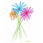 T-shirt da arte: Grupo de flores t - shirts