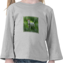 T-shirt da criança de bull terrier