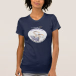 T-shirt da ilustração das garças-reais de Cornell