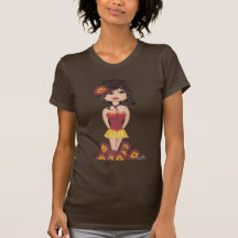 T-shirt da menina de Cutie do quantum da menina do