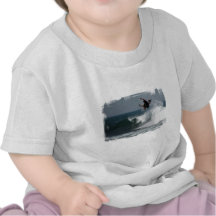 T-shirt do bebê do relatório do surf