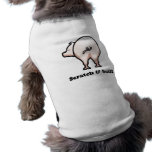 T-shirt do bebê do Sniff do risco n Roupa Para Pet