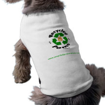 T-shirt do cachorrinho de Pomeranians do reciclado Roupa Para Pets