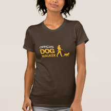 T-shirt do CAMINHANTE do CÃO de bull terrier