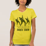 T-shirt do grupo da dança do zombi