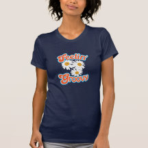 T-shirt do V-Pescoço das mulheres Groovy de sentim
