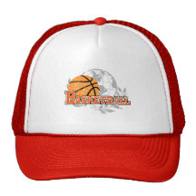 T-shirt e presentes alaranjados do basquetebol boné