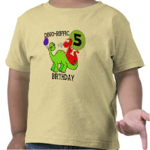 T-shirt e presentes do aniversário do dinossauro 5