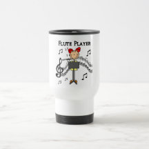 T-shirt e presentes do jogador de flauta caneca