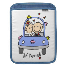 T-shirt e presentes dos noivos do recem casados bolsas para iPad