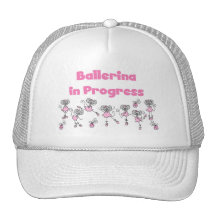 T-shirt e presentes em andamento da bailarina boné