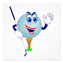 T-shirt e presentes felizes da bola de golfe convites