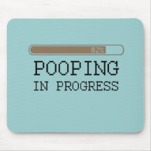 T-shirt em andamento do bebê de Pooping Mouse Pad