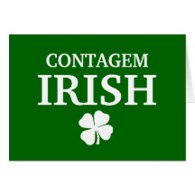 T-shirt irlandês feito sob encomenda orgulhoso da  cartões
