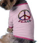 T-shirt Jewelled do cão da paz Camisetas Para Caes