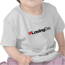 T-shirt Loving do bebê do dia
