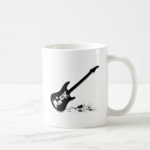 T-shirt & mais da estrela do rock da guitarra! canecas