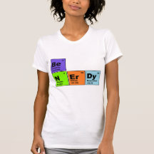T-shirt Nerdy da mesa periódica