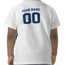 T-shirt personalizado da criança do jérsei do espo