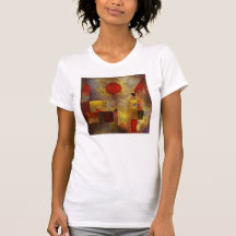 T-shirt vermelho do balão de Paul Klee