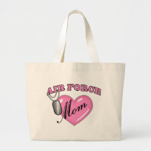 Tag de cão do coração N da mamã da força aérea Bolsa