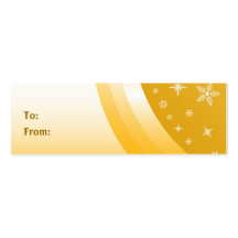Tag do presente do Natal - cartão de visita magro