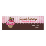 Tag dos cartões de visitas do cupcake da baga da c