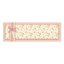 Tag magro floral do presente da menina bonito modelos cartões de visitas