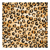 Tan, preto e teste padrão do impressão do leopardo convite