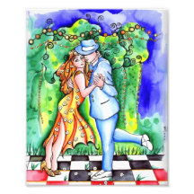 Tango dos amores de de mis do clube do EL Impressão Fotográfica