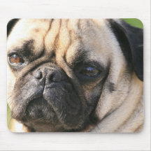 Tapete do rato da raça do cão do Pug Mousepads
