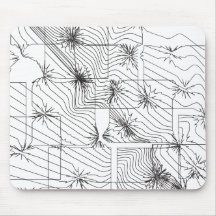 Tapete do rato da topografia mouse pad