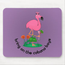Tapete do rato do flamingo mouse pad