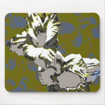 Tapete do rato do impressão floral mouse pad