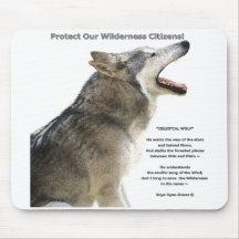 Tapete do rato do LOBO do URRO Mouse Pad