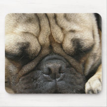 Tapete do rato do Pug do sono Mouse Pad