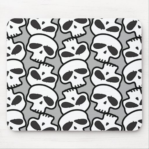 Tapete do rato dos crânios mouse pads