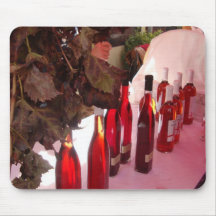 Tapete do rato espanhol do vinho mouse pad