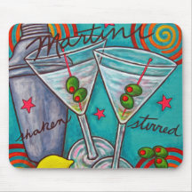 Tapete do rato retro de Martini Mousepad