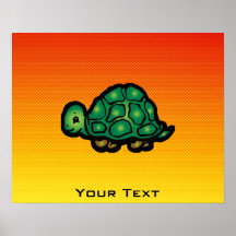 Tartaruga amarelo alaranjado posters